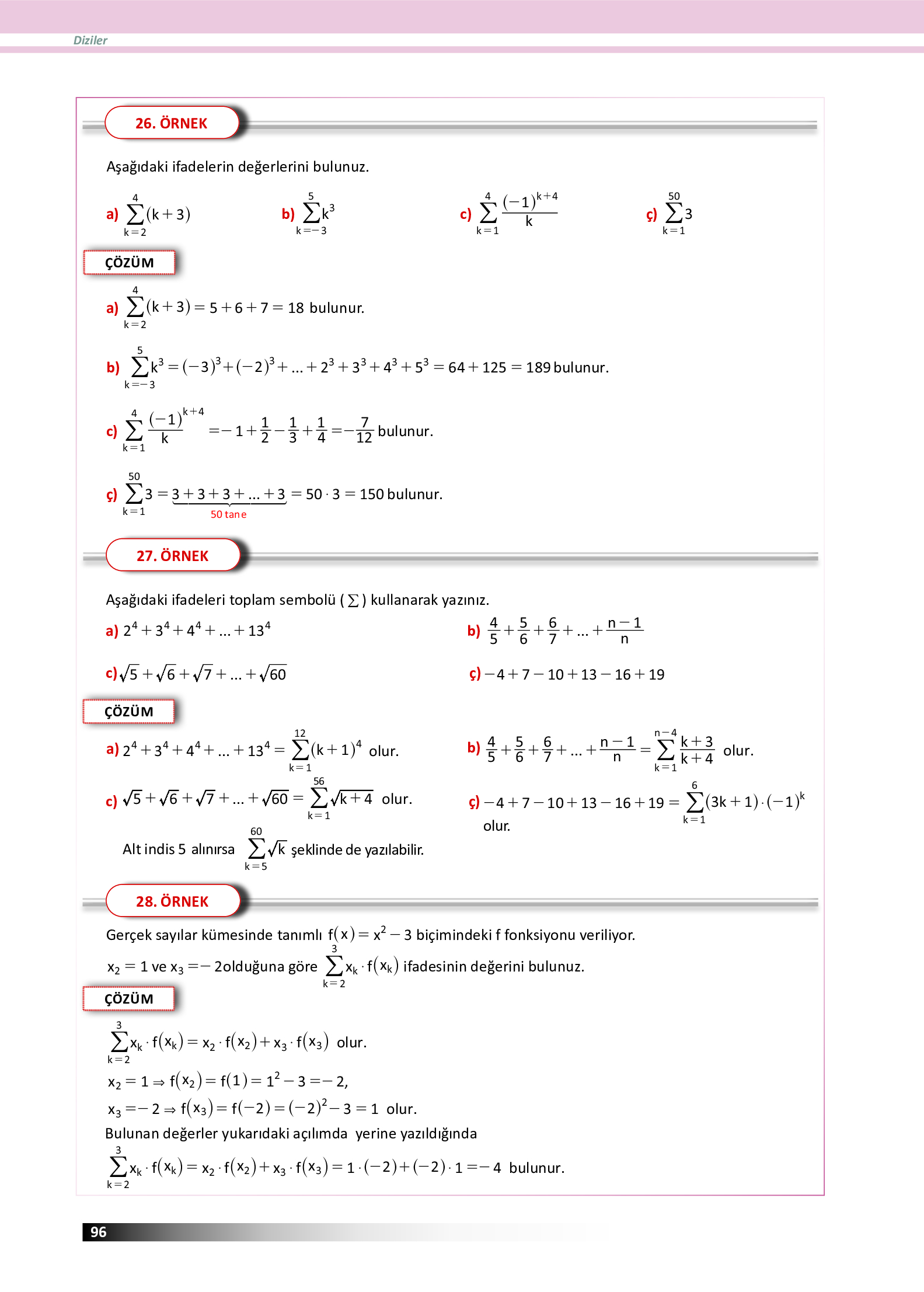 12. Sınıf Meb Yayınları Fen Lisesi Matematik Ders Kitabı Sayfa 96 Cevapları 12. Sınıf Meb Yayınları Fen Lisesi Matematik Ders Kitabı Sayfa 96 Cevapları