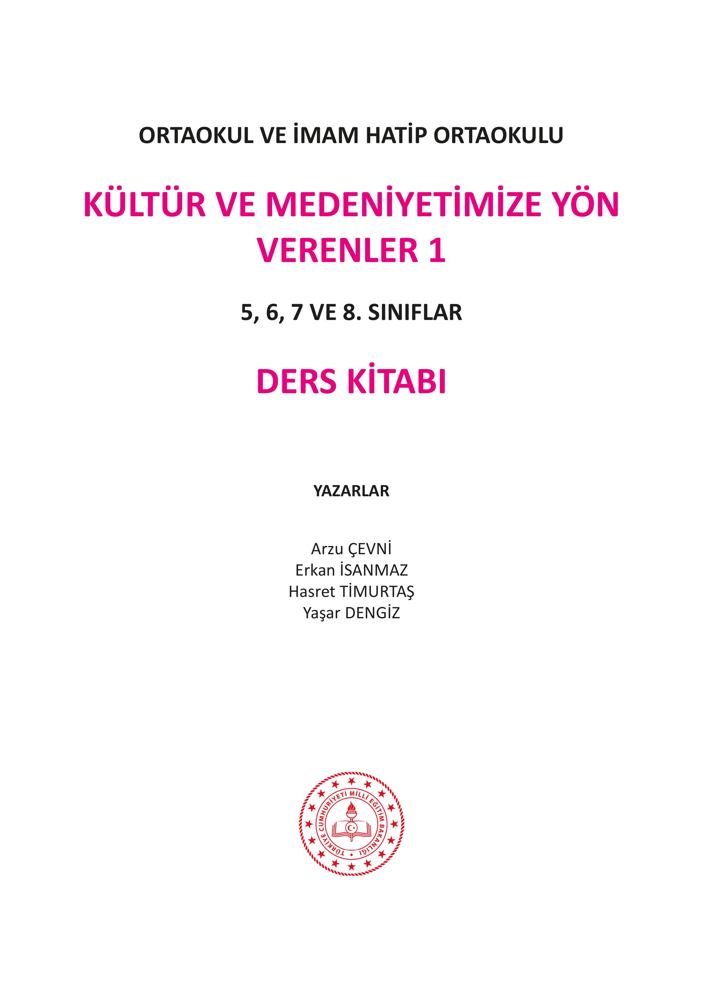 5. Sınıf Meb Yayınları Kültür Ve Medeniyetimize Yön Verenler Ders Kitabı 1. Kitap Sayfa 2 Cevapları