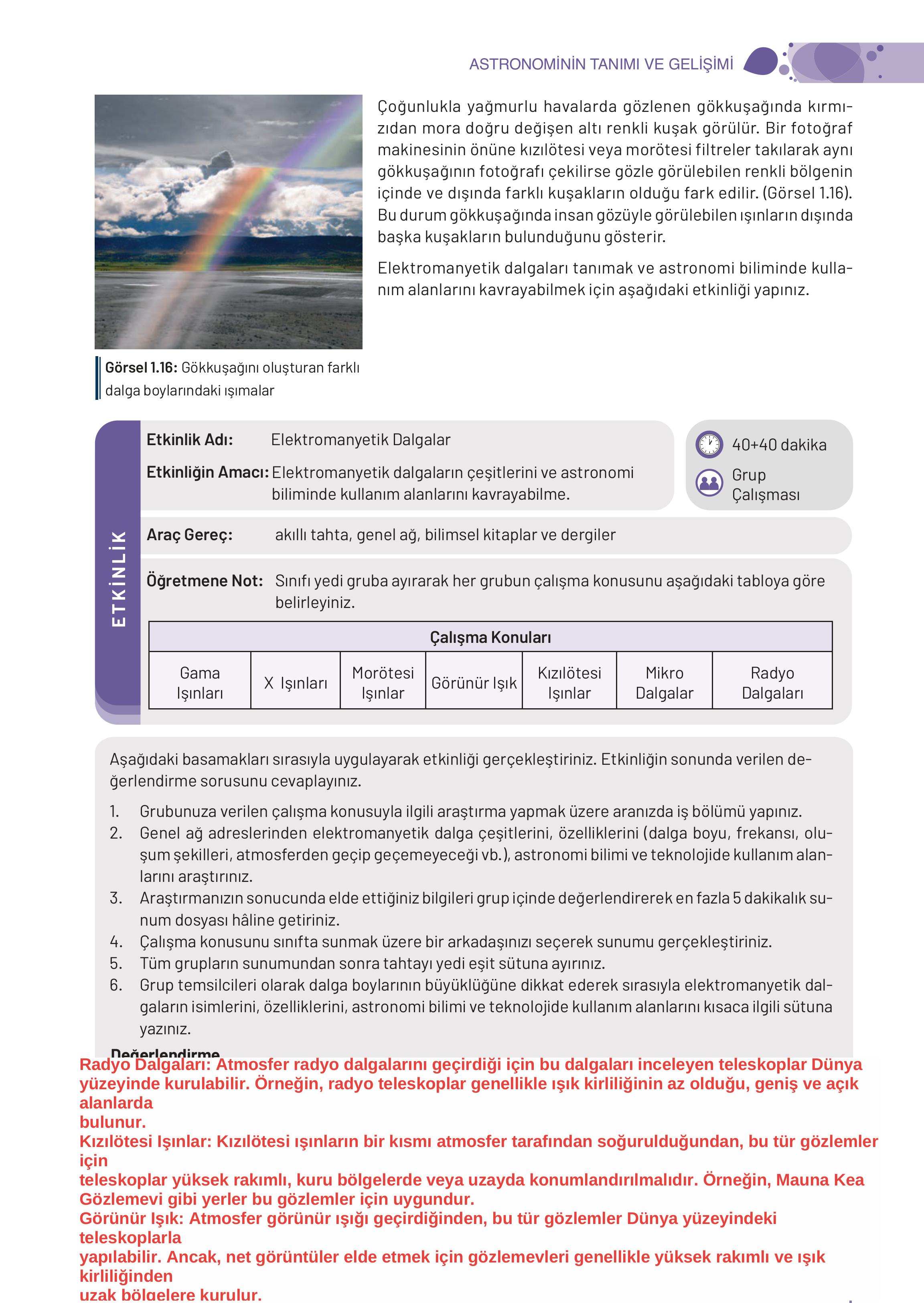 9-10-11-12. Sınıf Meb Yayınları Astronomi Ve Uzay Bilimleri Ders Kitabı Sayfa 27 Cevapları 9-10-11-12. Sınıf Meb Yayınları Astronomi Ve Uzay Bilimleri Ders Kitabı Sayfa 27 Cevapları