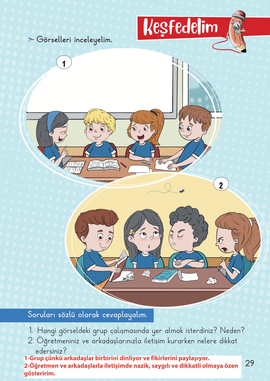 2. Sınıf Hayat Bilgisi 1. Kitap Meb Yayınları Ders Kitabı Sayfa 30 Cevapları