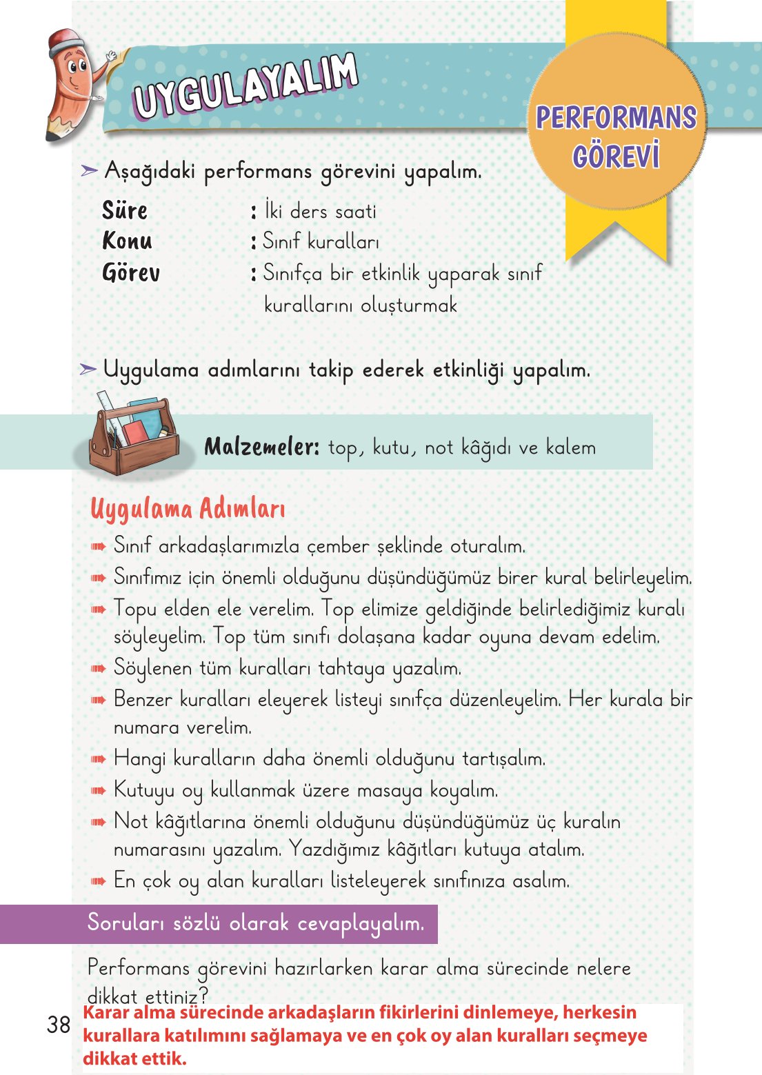 2. Sınıf Hayat Bilgisi 1. Kitap Meb Yayınları Ders Kitabı Sayfa 39 Cevapları