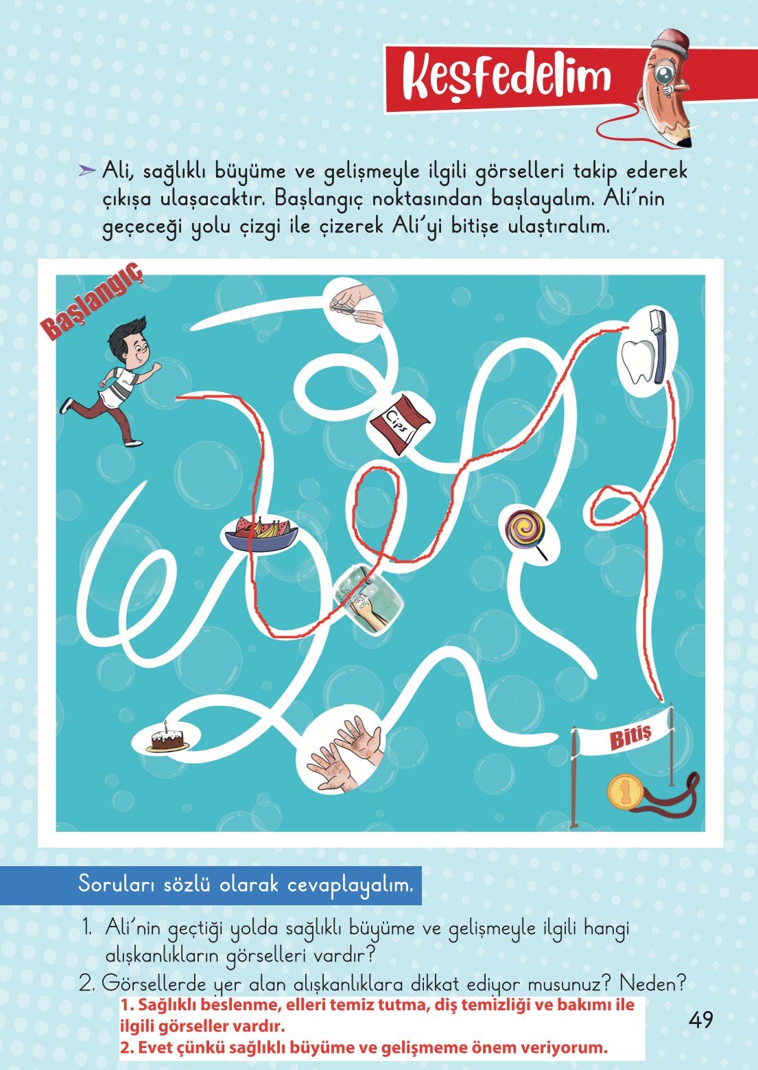 2. Sınıf Hayat Bilgisi 1. Kitap Meb Yayınları Ders Kitabı Sayfa 50 Cevapları