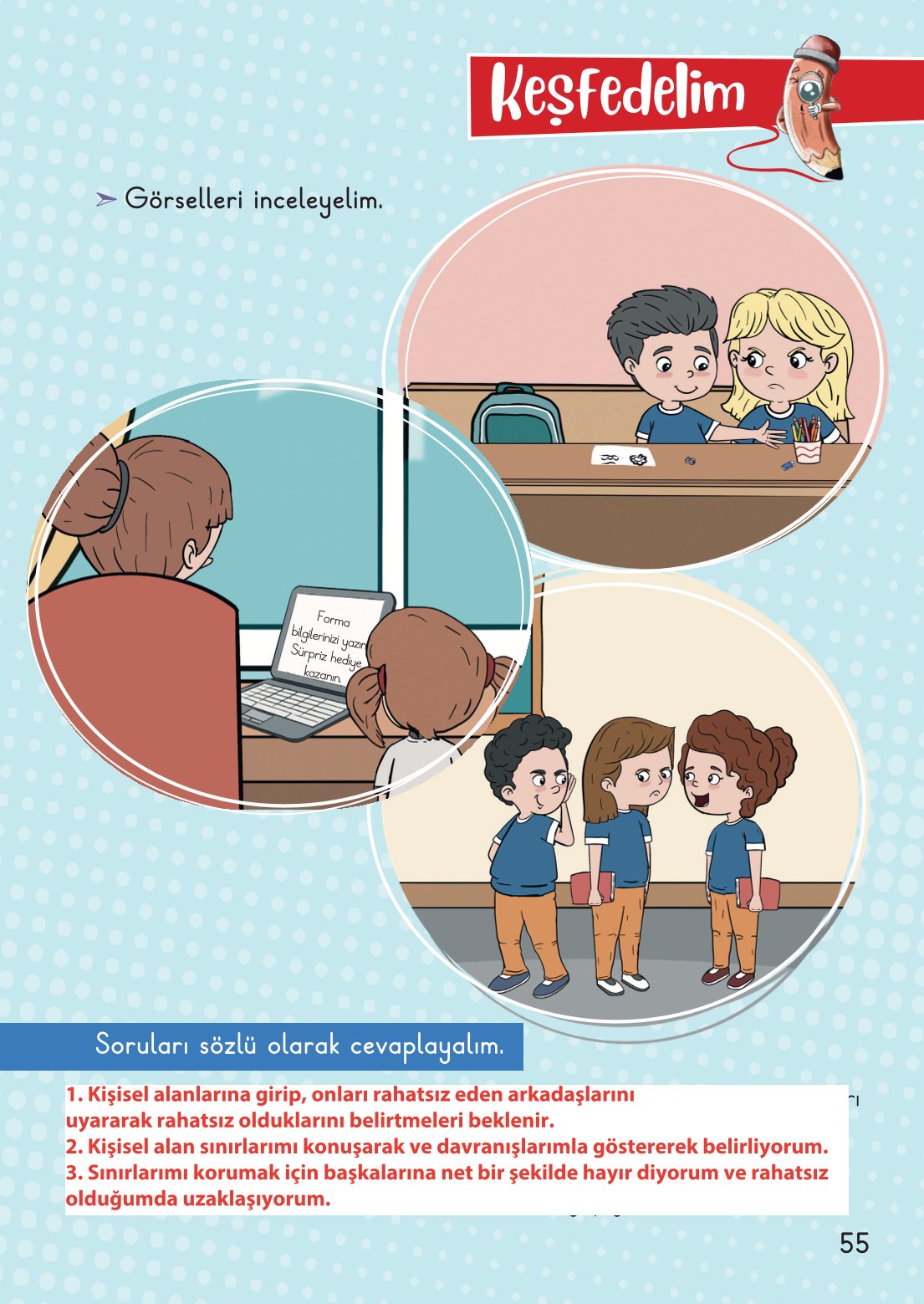 2. Sınıf Hayat Bilgisi 1. Kitap Meb Yayınları Ders Kitabı Sayfa 56 Cevapları
