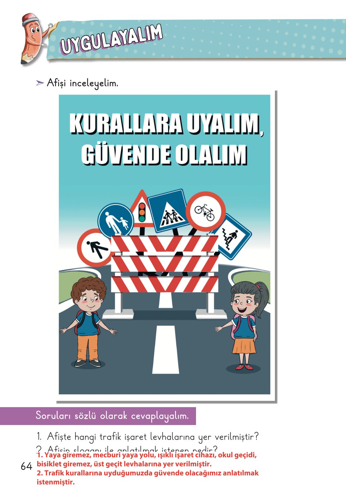2. Sınıf Hayat Bilgisi 1. Kitap Meb Yayınları Ders Kitabı Sayfa 65 Cevapları
