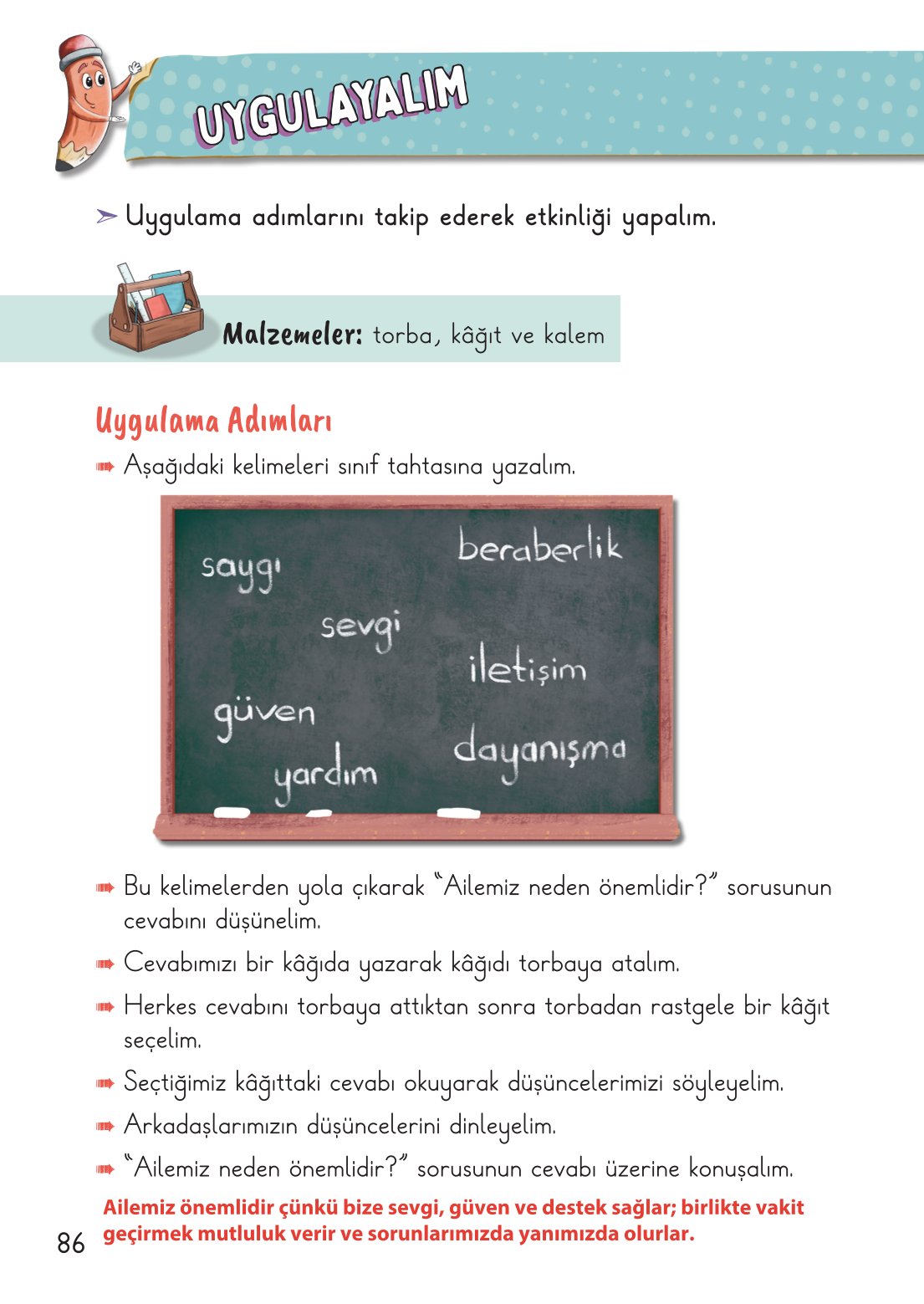 2. Sınıf Hayat Bilgisi 1. Kitap Meb Yayınları Ders Kitabı Sayfa 87 Cevapları