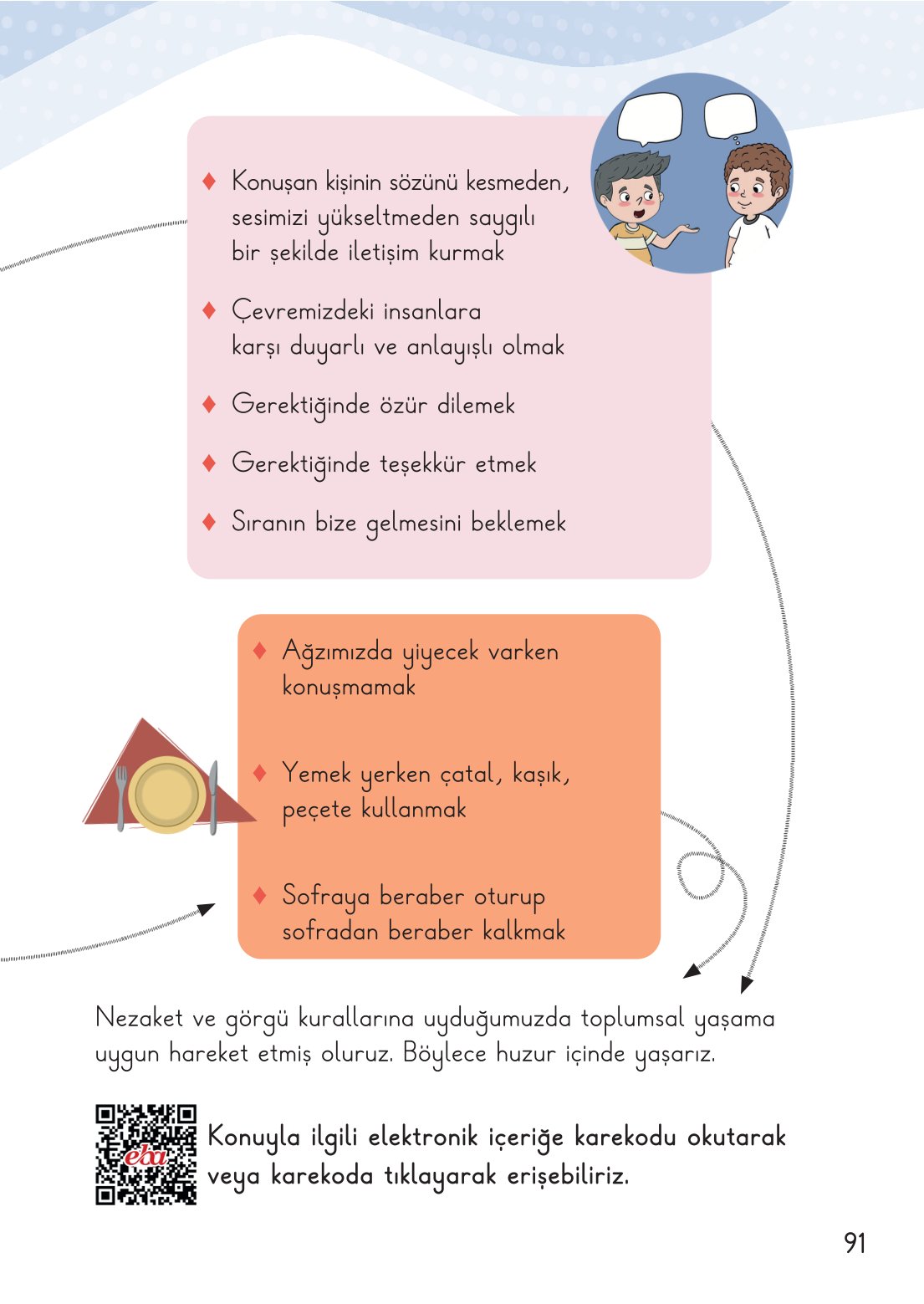 2. Sınıf Hayat Bilgisi 1. Kitap Meb Yayınları Ders Kitabı Sayfa 92 Cevapları