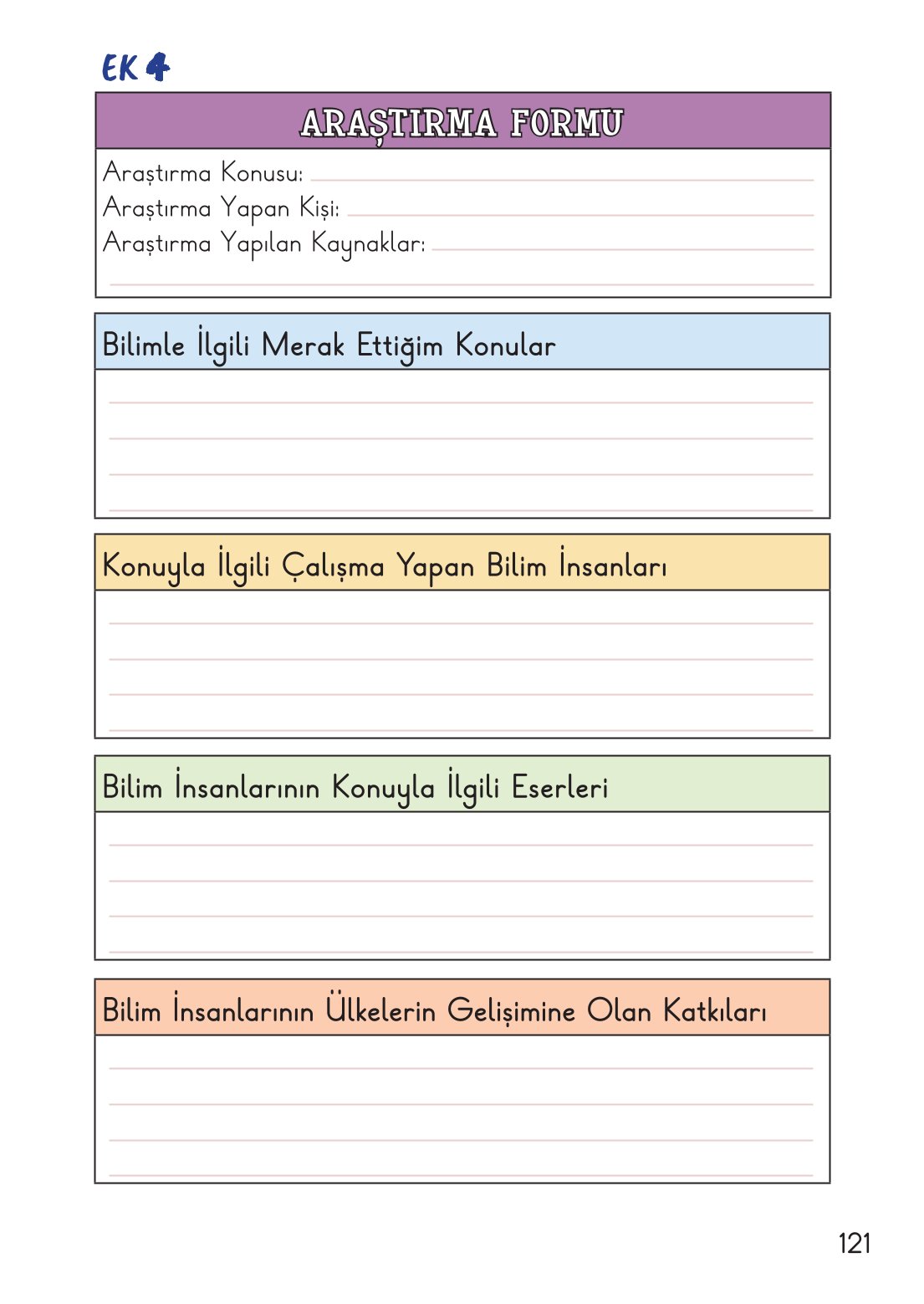 2. Sınıf Hayat Bilgisi 2. Kitap Meb Yayınları Ders Kitabı Sayfa 122 Cevapları
