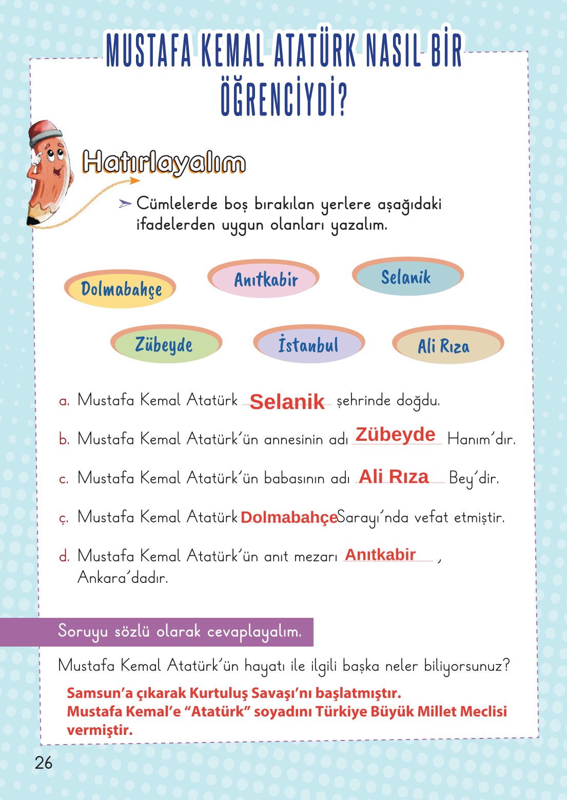 2. Sınıf Hayat Bilgisi 2. Kitap Meb Yayınları Ders Kitabı Sayfa 27 Cevapları
