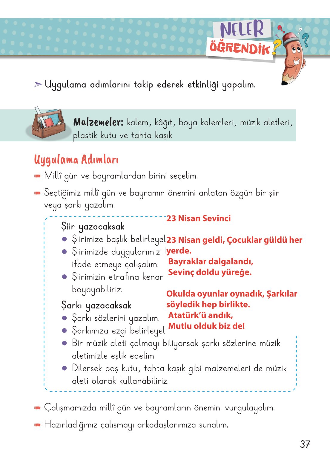 2. Sınıf Hayat Bilgisi 2. Kitap Meb Yayınları Ders Kitabı Sayfa 38 Cevapları