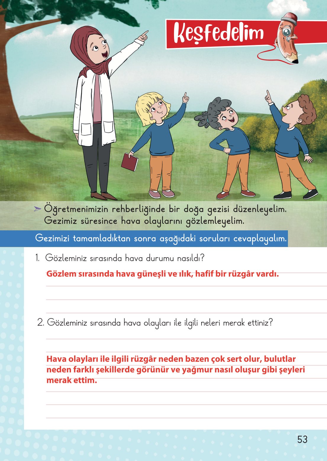 2. Sınıf Hayat Bilgisi 2. Kitap Meb Yayınları Ders Kitabı Sayfa 54 Cevapları