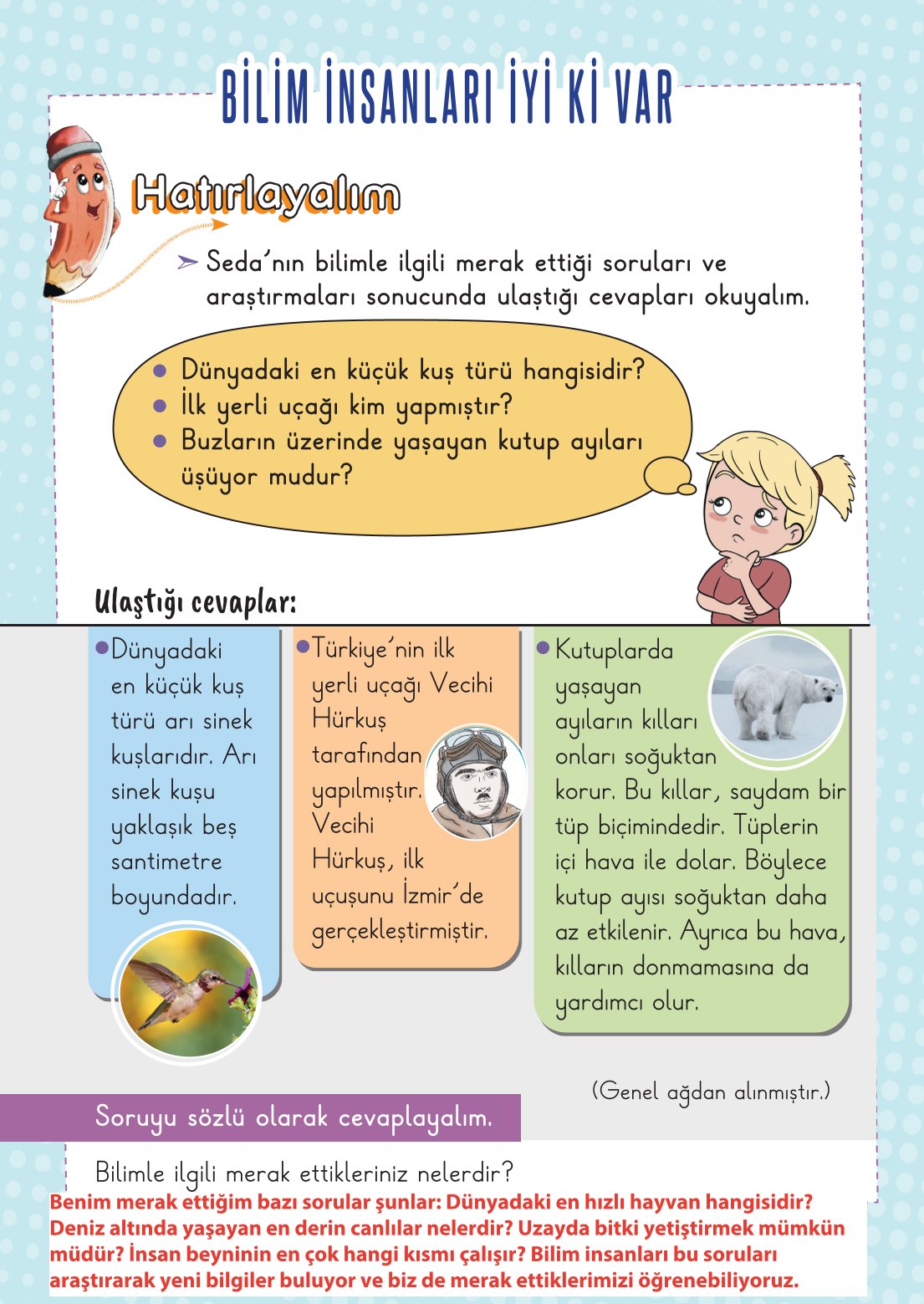 2. Sınıf Hayat Bilgisi 2. Kitap Meb Yayınları Ders Kitabı Sayfa 93 Cevapları