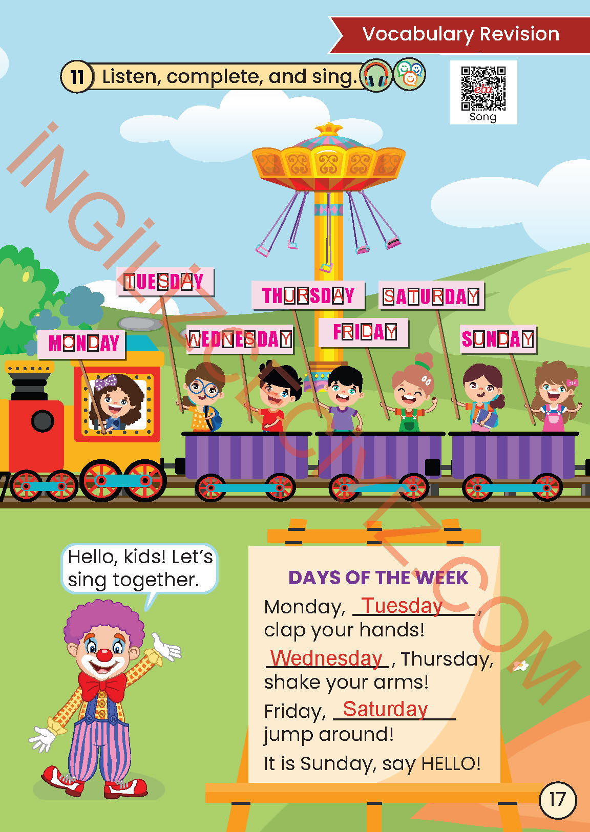 2. Sınıf İngilizce Meb Yayınları Kitabı Sayfa 17 Cevapları