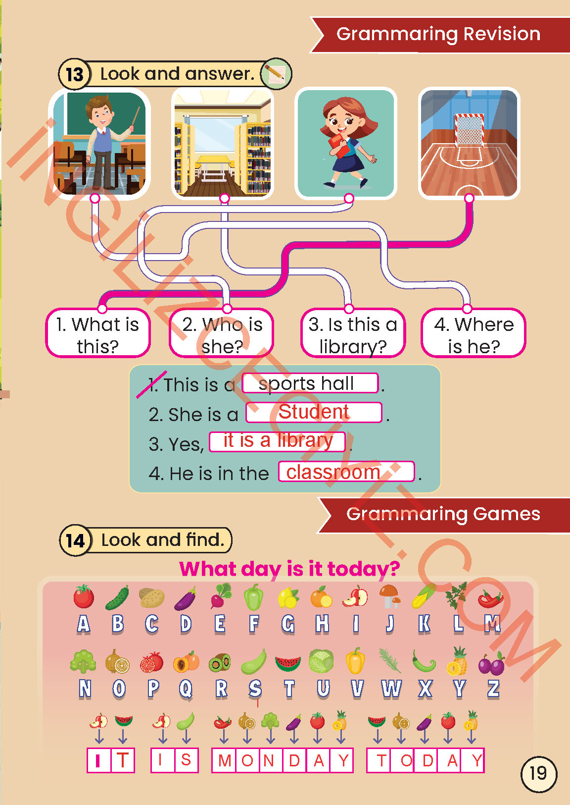 2. Sınıf İngilizce Meb Yayınları Kitabı Sayfa 19 Cevapları