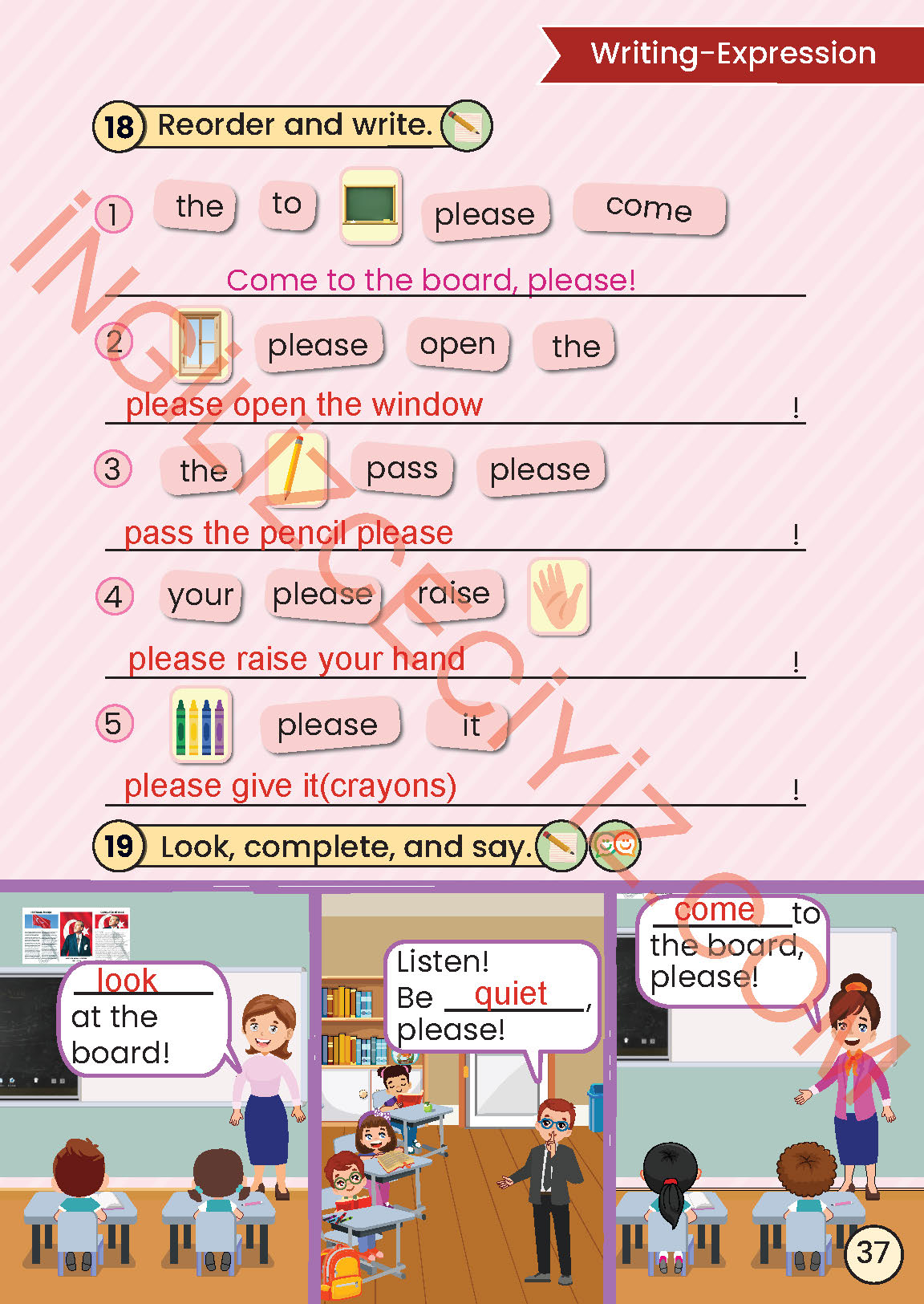 2. Sınıf İngilizce Meb Yayınları Kitabı Sayfa 37 Cevapları