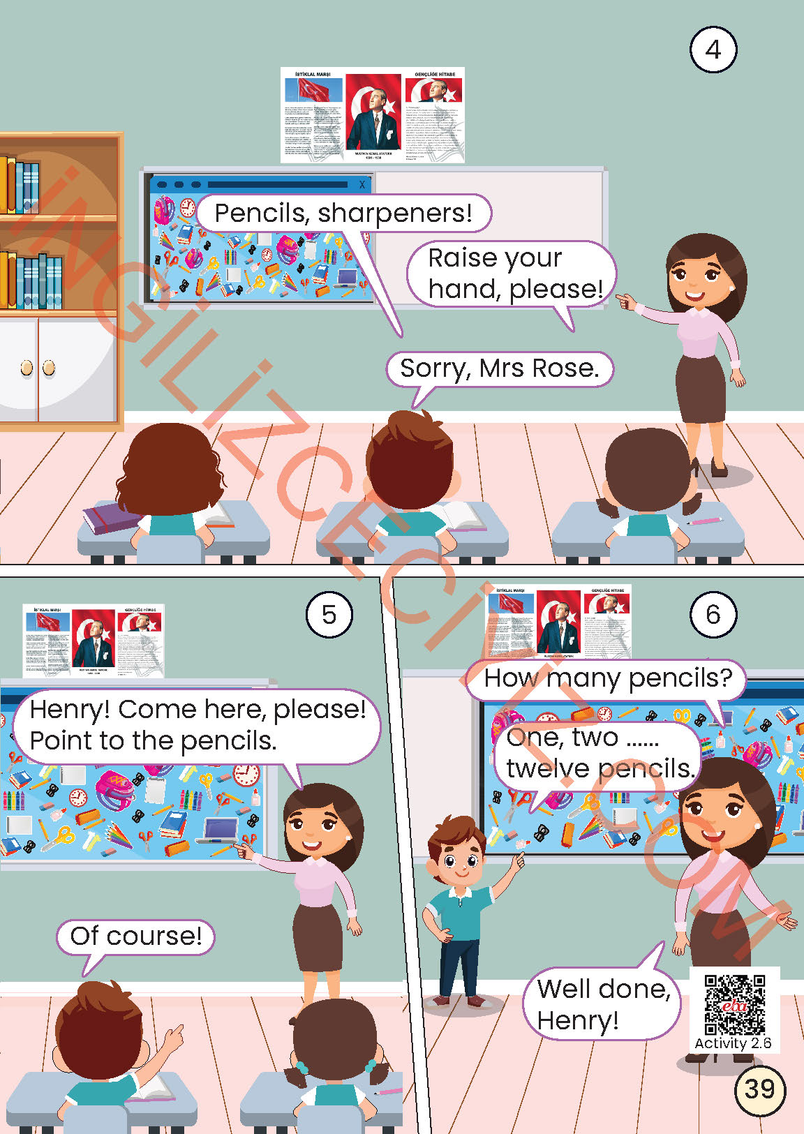 2. Sınıf İngilizce Meb Yayınları Kitabı Sayfa 39 Cevapları