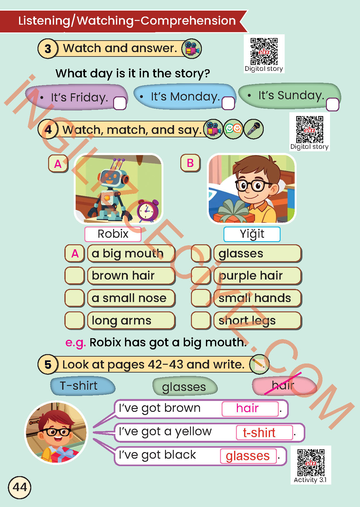 2. Sınıf İngilizce Meb Yayınları Kitabı Sayfa 44 Cevapları 2. Sınıf İngilizce Meb Yayınları Kitabı Sayfa 44 Cevapları