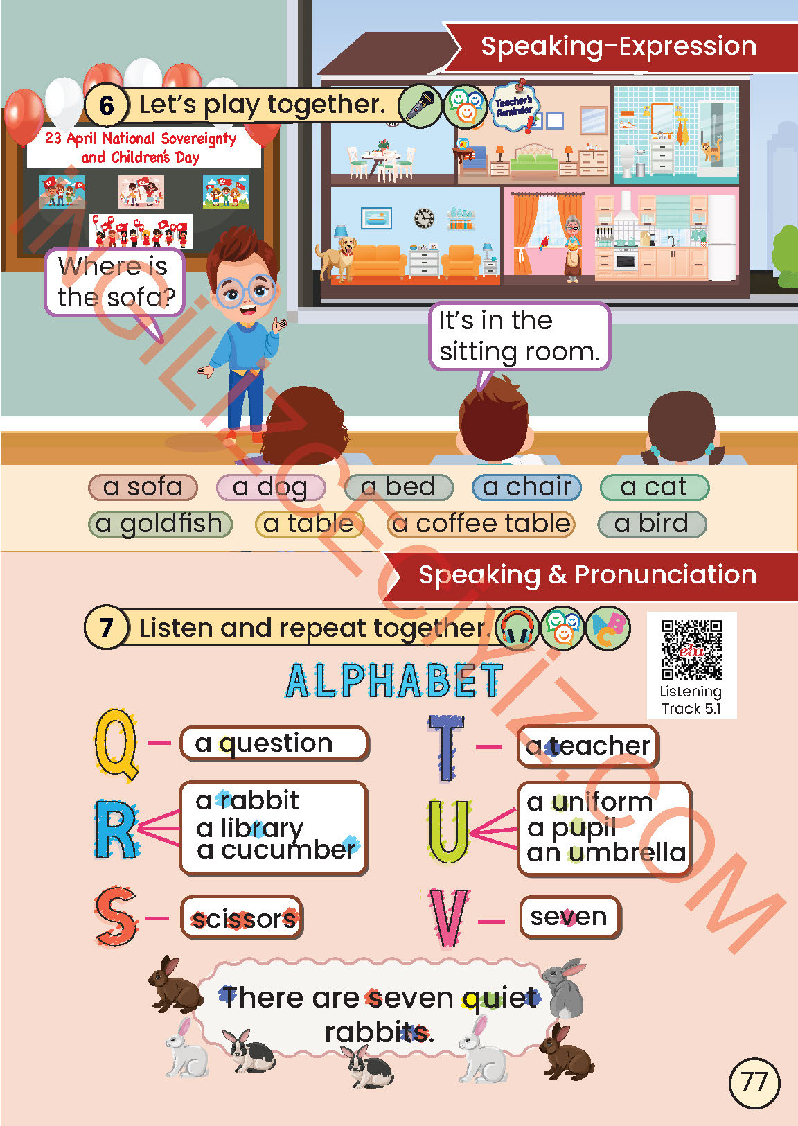 2. Sınıf İngilizce Meb Yayınları Kitabı Sayfa 77 Cevapları