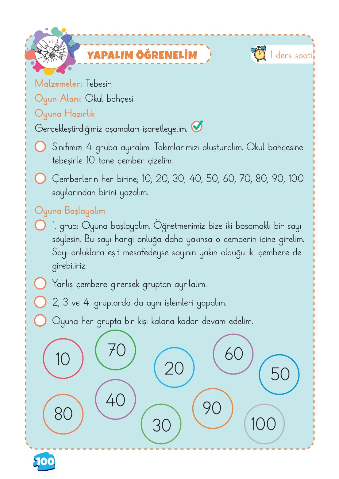 2. Sınıf Matematik 1. Kitap Meb Yayınları Ders Kitabı Sayfa 100 Cevapları