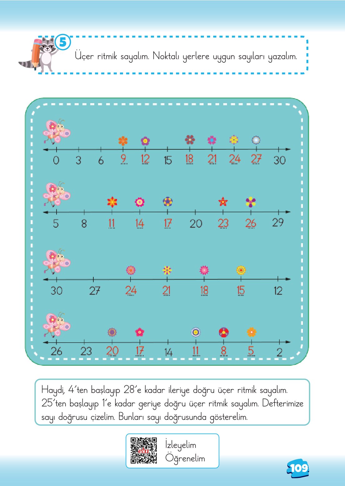 2. Sınıf Matematik 1. Kitap Meb Yayınları Ders Kitabı Sayfa 109 Cevapları