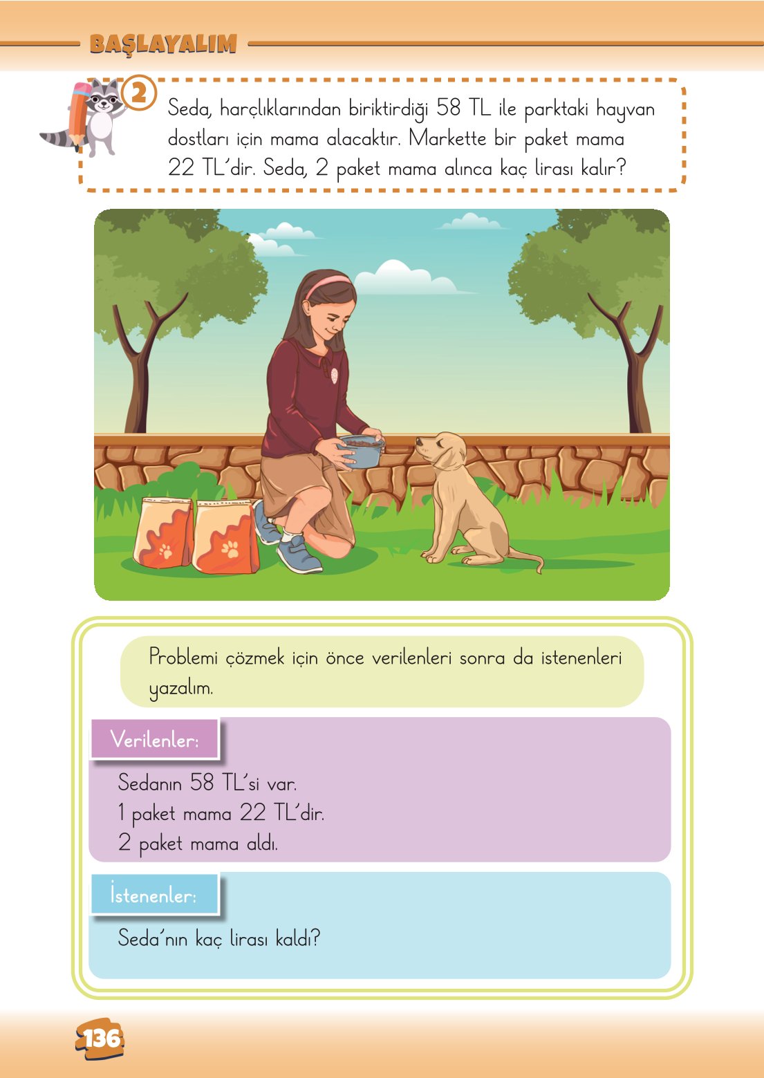 2. Sınıf Matematik 1. Kitap Meb Yayınları Ders Kitabı Sayfa 136 Cevapları
