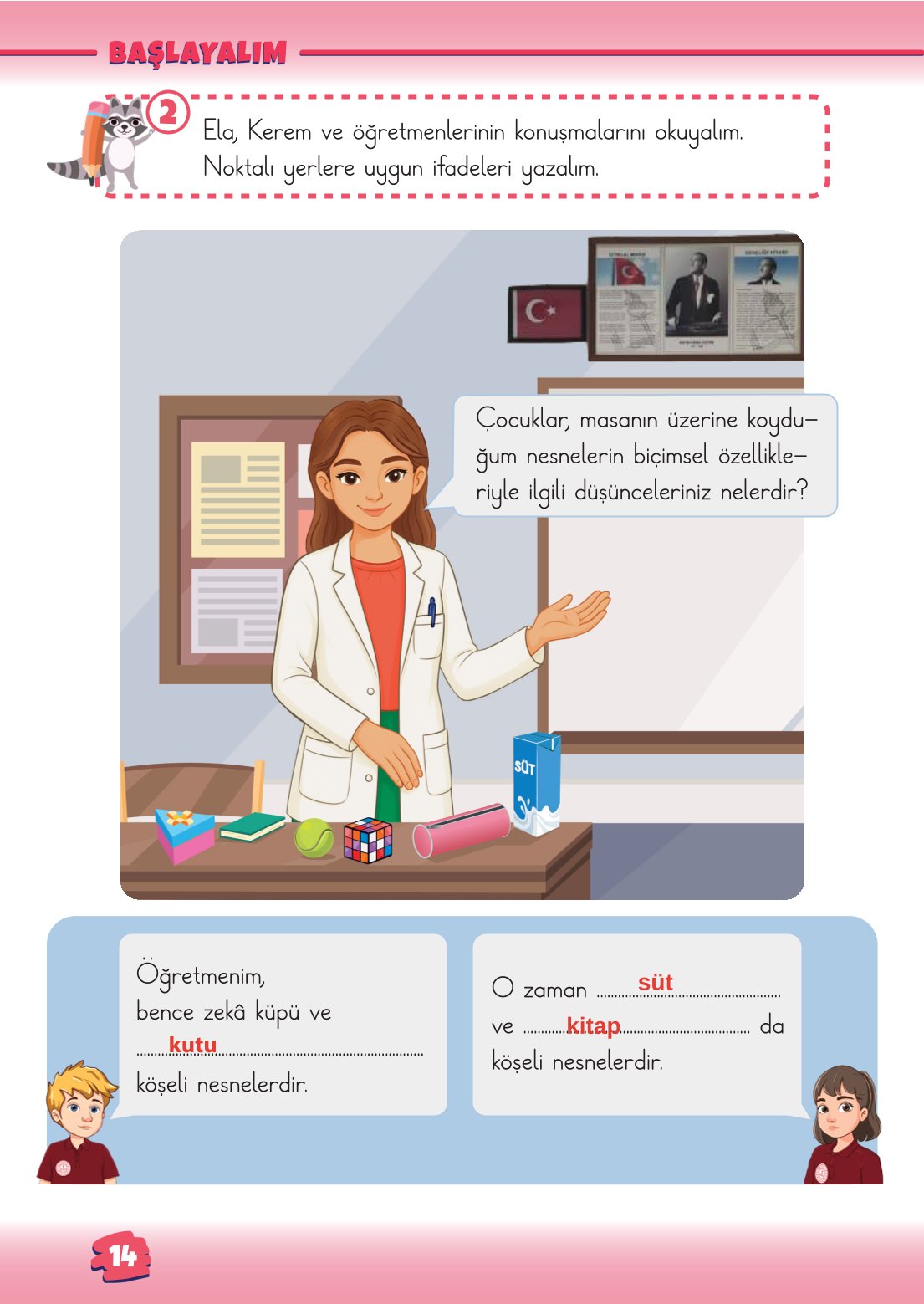 2. Sınıf Matematik 1. Kitap Meb Yayınları Ders Kitabı Sayfa 14 Cevapları