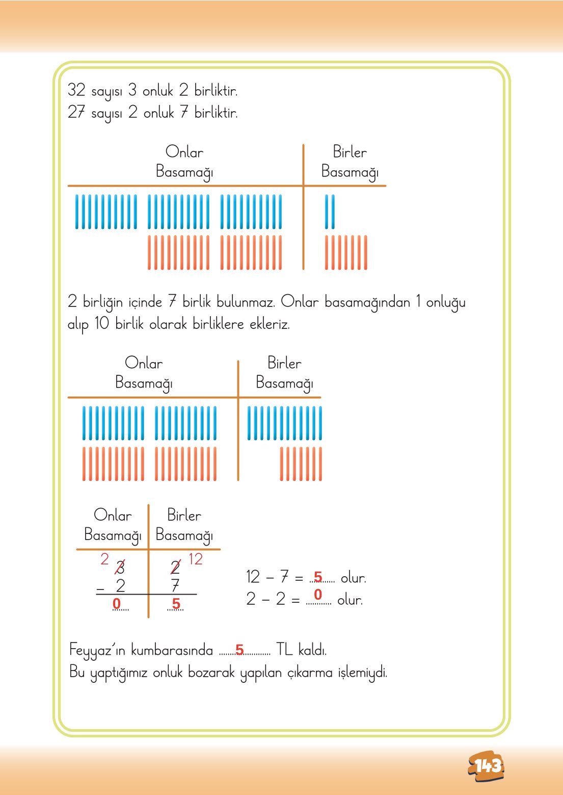2. Sınıf Matematik 1. Kitap Meb Yayınları Ders Kitabı Sayfa 143 Cevapları