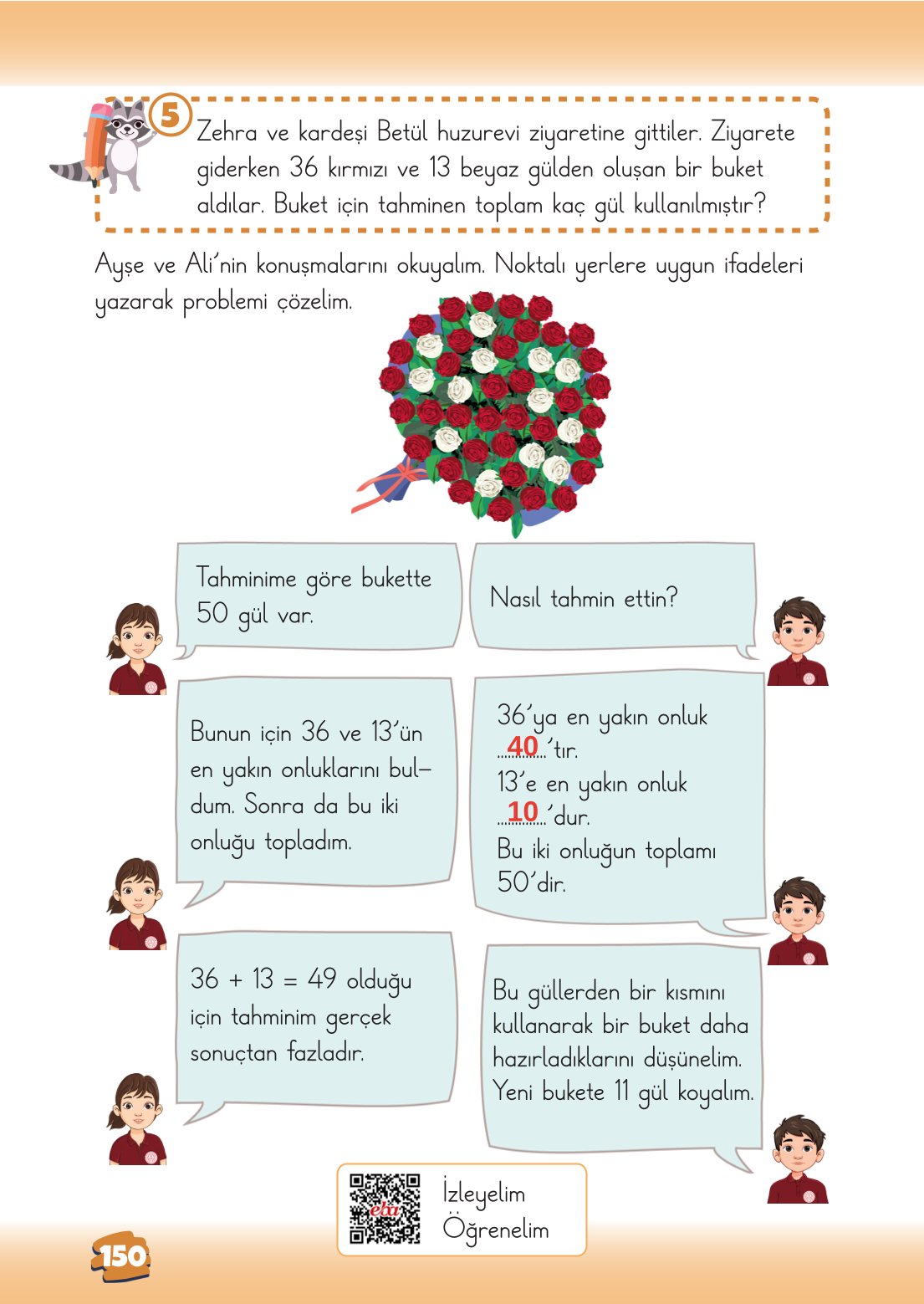 2. Sınıf Matematik 1. Kitap Meb Yayınları Ders Kitabı Sayfa 150 Cevapları