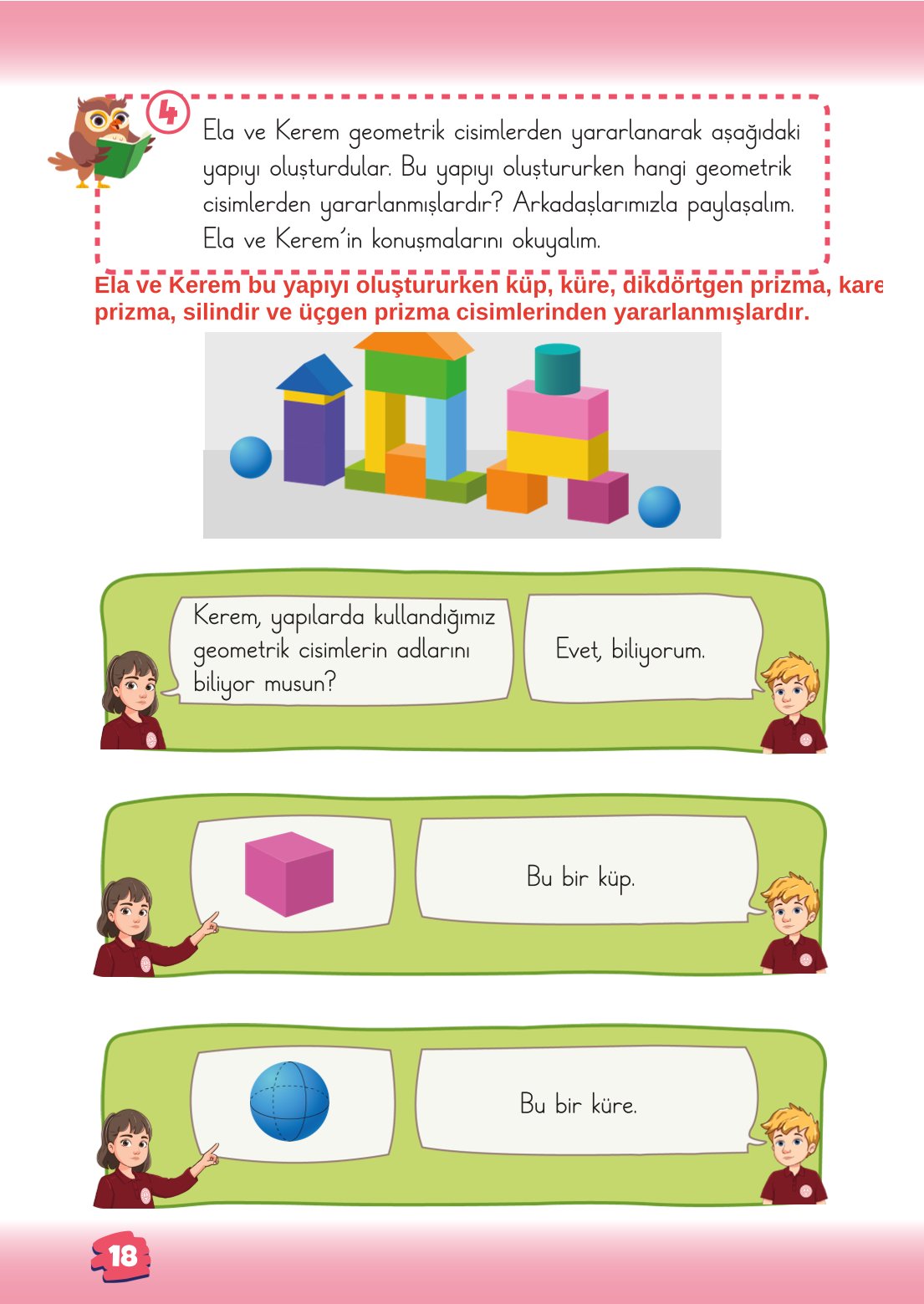2. Sınıf Matematik 1. Kitap Meb Yayınları Ders Kitabı Sayfa 18 Cevapları