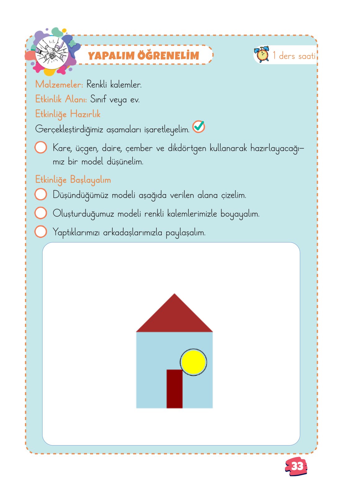 2. Sınıf Matematik 1. Kitap Meb Yayınları Ders Kitabı Sayfa 33 Cevapları