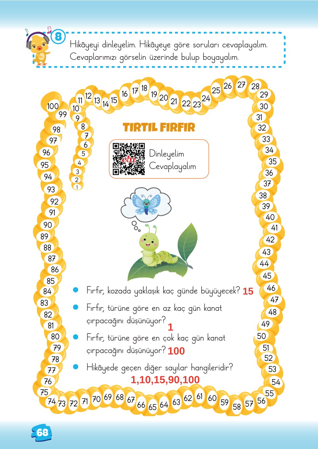 2. Sınıf Matematik 1. Kitap Meb Yayınları Ders Kitabı Sayfa 68 Cevapları