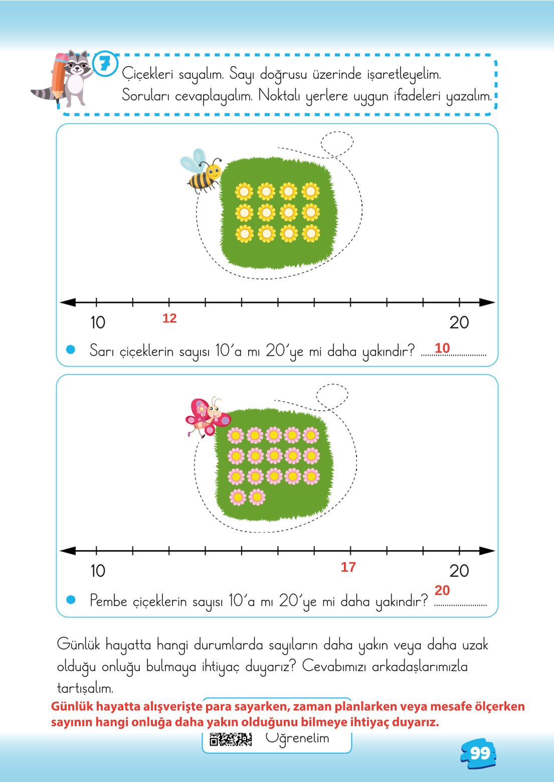 2. Sınıf Matematik 1. Kitap Meb Yayınları Ders Kitabı Sayfa 99 Cevapları