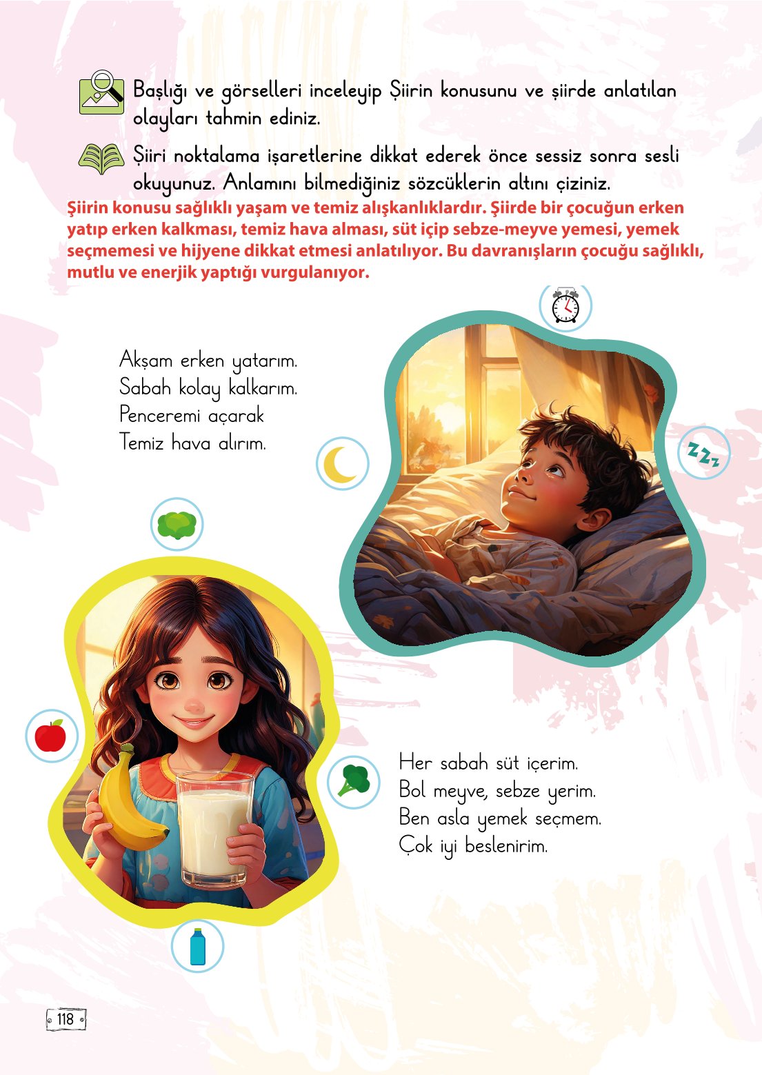 2. Sınıf Türkçe 1. Kitap Meb Yayınları Ders Kitabı Sayfa 118 Cevapları