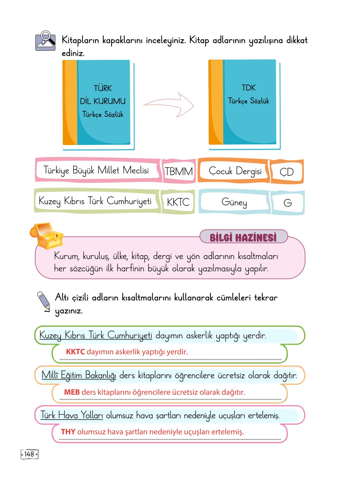 2. Sınıf Türkçe 1. Kitap Meb Yayınları Ders Kitabı Sayfa 148 Cevapları