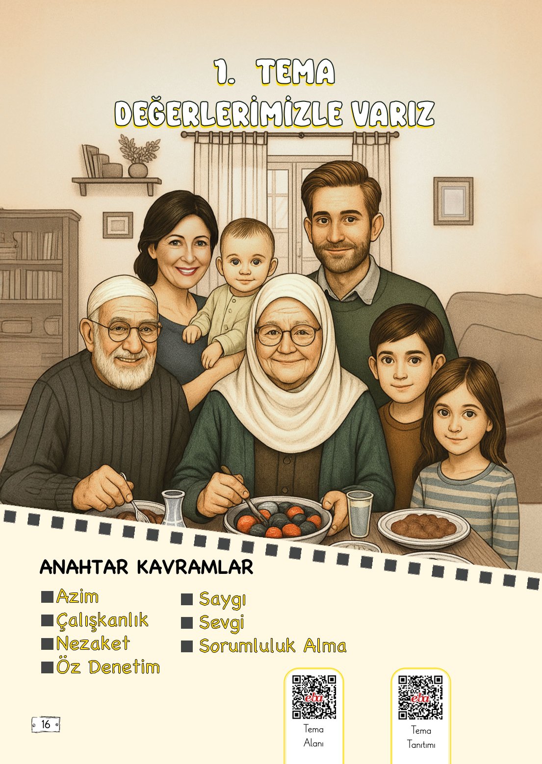 2. Sınıf Türkçe 1. Kitap Meb Yayınları Ders Kitabı Sayfa 16 Cevapları