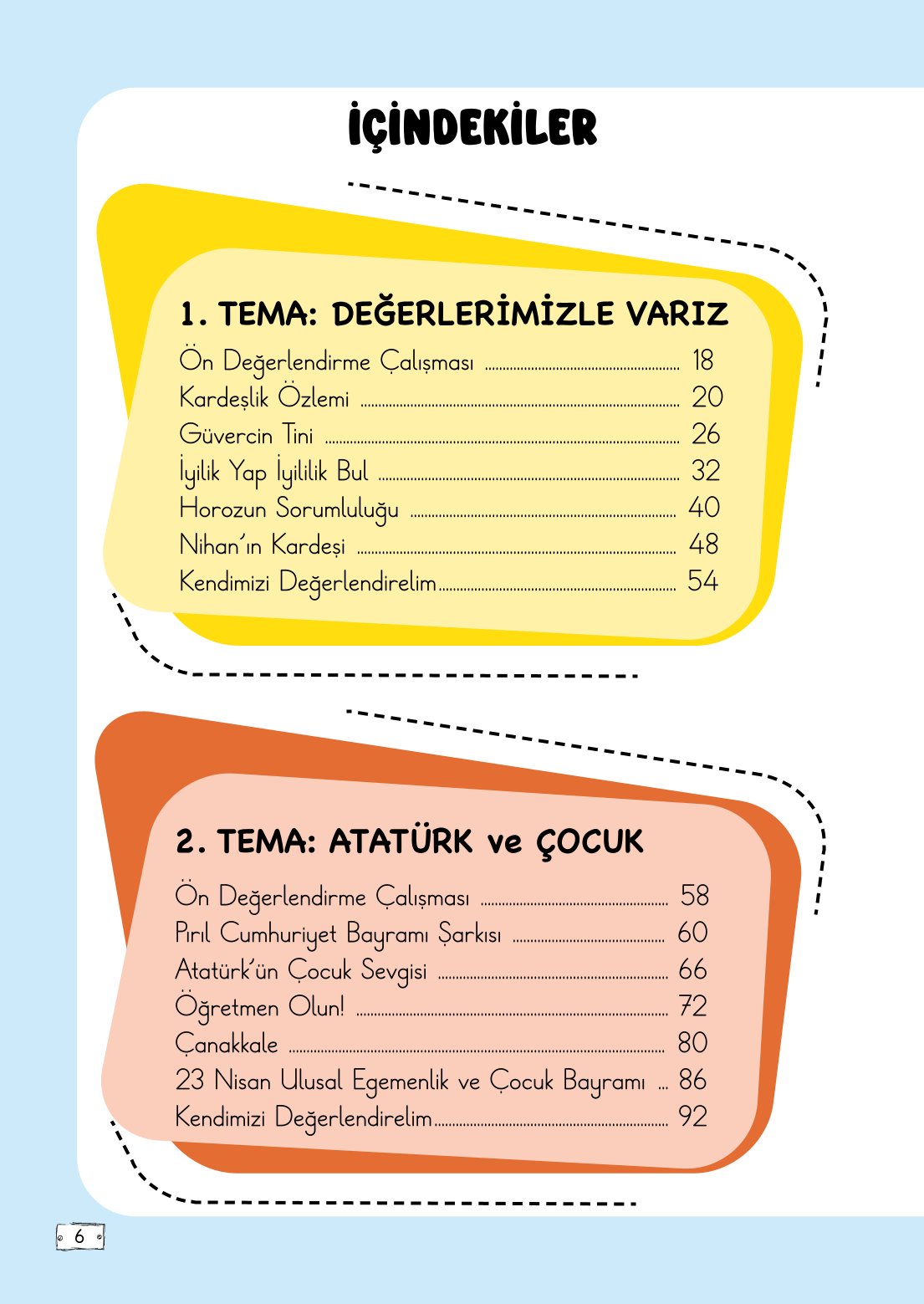 2. Sınıf Türkçe 1. Kitap Meb Yayınları Ders Kitabı Sayfa 6 Cevapları