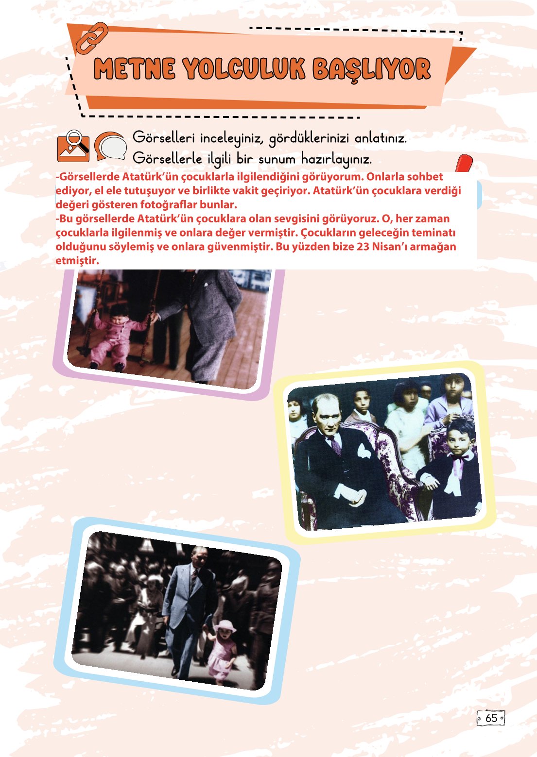 2. Sınıf Türkçe 1. Kitap Meb Yayınları Ders Kitabı Sayfa 65 Cevapları