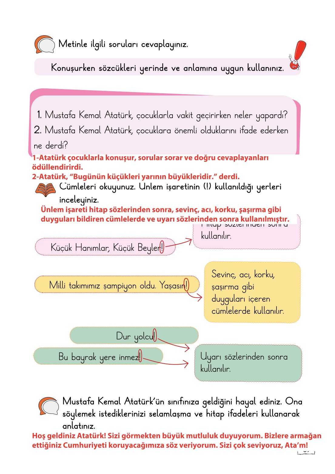 2. Sınıf Türkçe 1. Kitap Meb Yayınları Ders Kitabı Sayfa 69 Cevapları