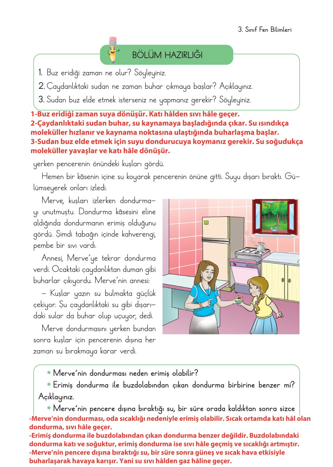 3. Sınıf Fen Bilimleri Cem Yayınları Ders Kitabı Sayfa 119 Cevapları