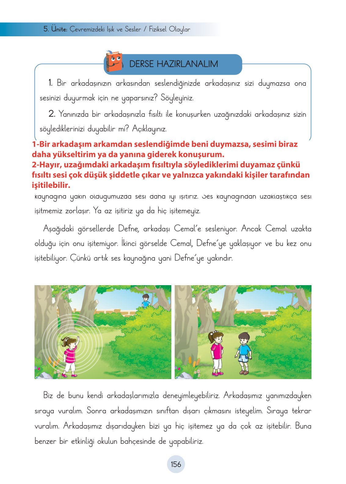 3. Sınıf Fen Bilimleri Cem Yayınları Ders Kitabı Sayfa 156 Cevapları
