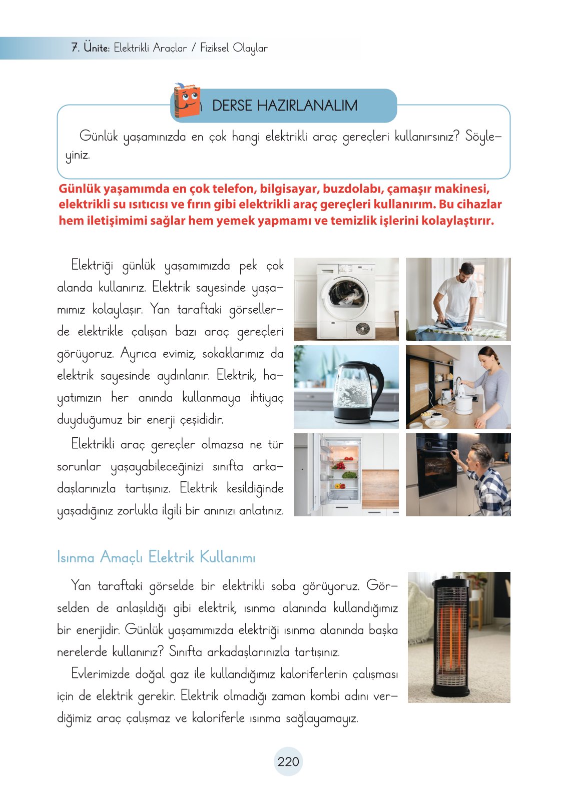 3. Sınıf Fen Bilimleri Cem Yayınları Ders Kitabı Sayfa 220 Cevapları