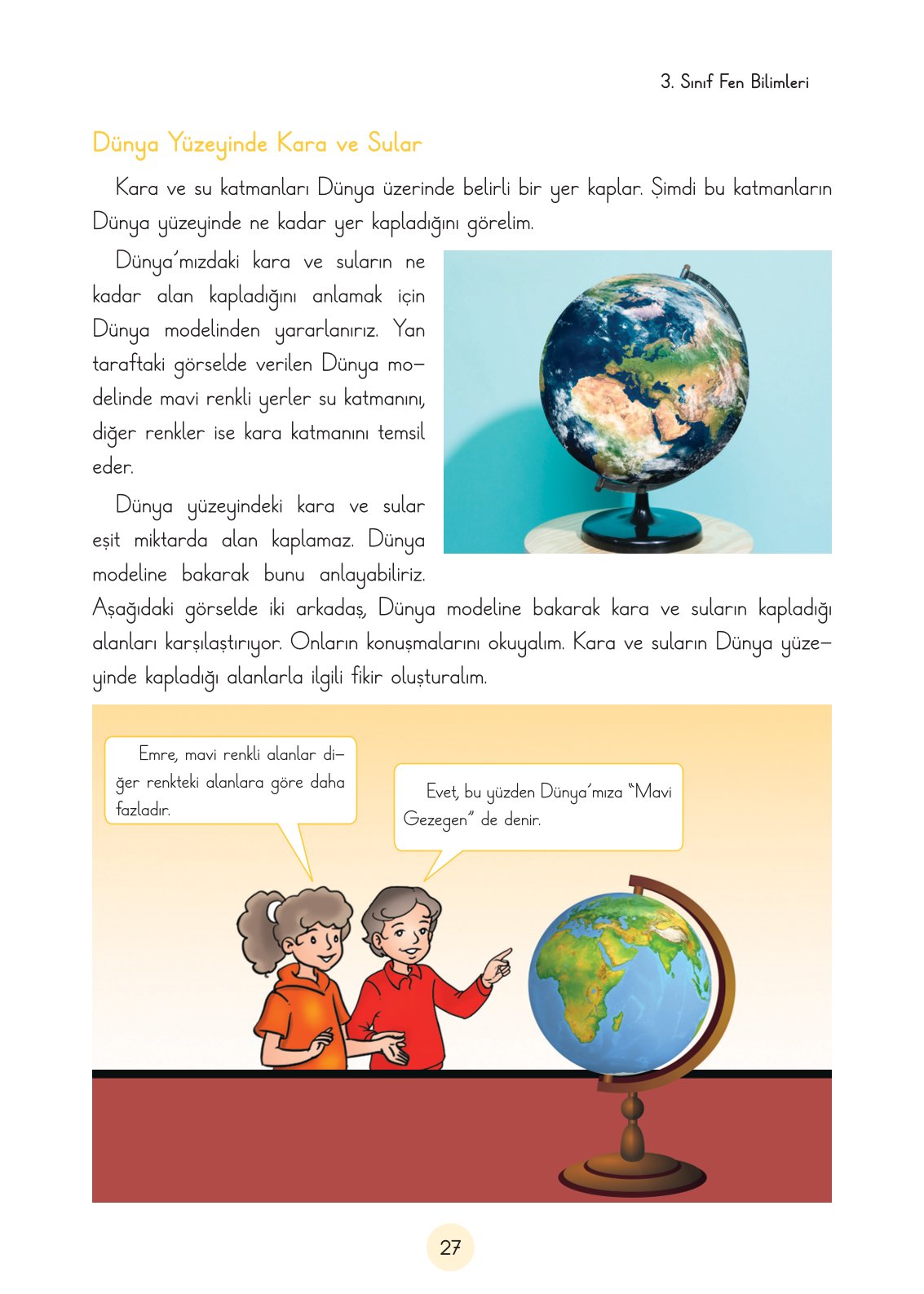 3. Sınıf Fen Bilimleri Cem Yayınları Ders Kitabı Sayfa 27 Cevapları