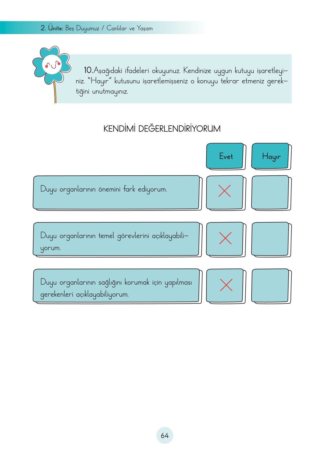 3. Sınıf Fen Bilimleri Cem Yayınları Ders Kitabı Sayfa 64 Cevapları
