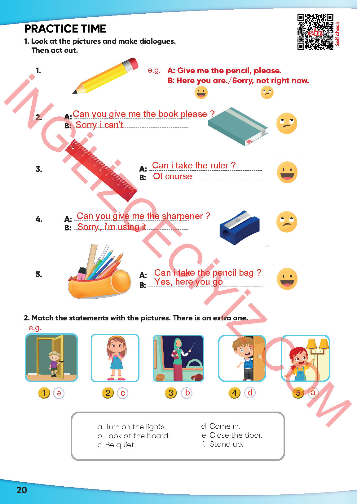 4. Sınıf İngilizce Meb Yayınları Kitabı Sayfa 20 Cevapları 4. Sınıf İngilizce Meb Yayınları Kitabı Sayfa 20 Cevapları