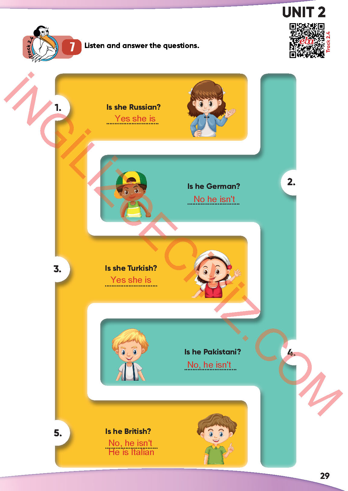 4. Sınıf İngilizce Meb Yayınları Kitabı Sayfa 29 Cevapları 4. Sınıf İngilizce Meb Yayınları Kitabı Sayfa 29 Cevapları