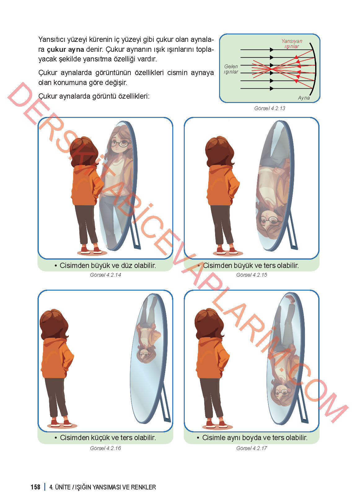 6. Sınıf Fen Bilgisi 1. Kitap Meb Yayınları Ders Kitabı Sayfa 158 Cevapları