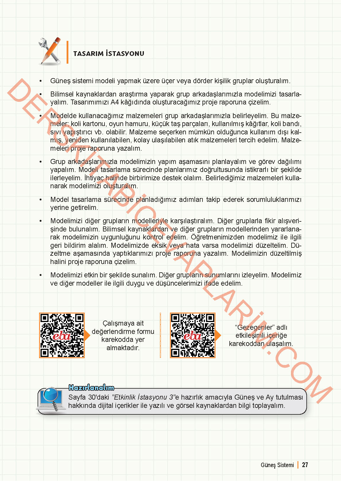 6. Sınıf Fen Bilgisi 1. Kitap Meb Yayınları Ders Kitabı Sayfa 27 Cevapları