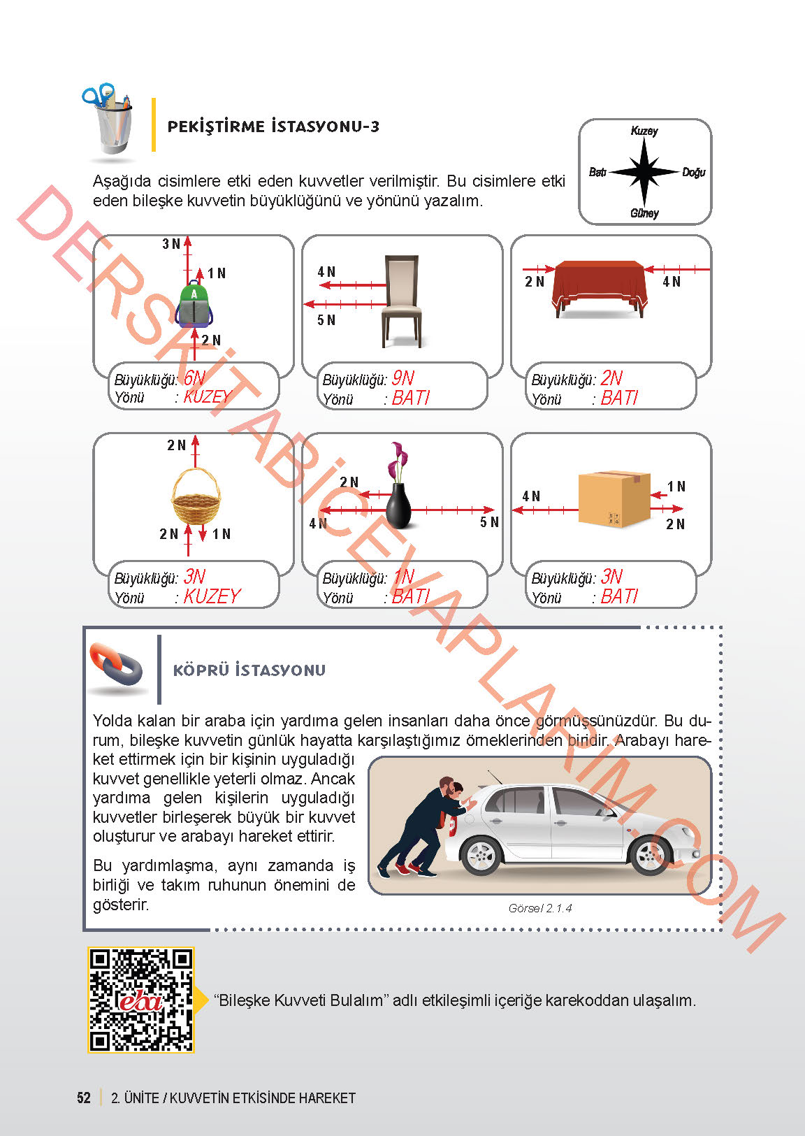6. Sınıf Fen Bilgisi 1. Kitap Meb Yayınları Ders Kitabı Sayfa 52 Cevapları