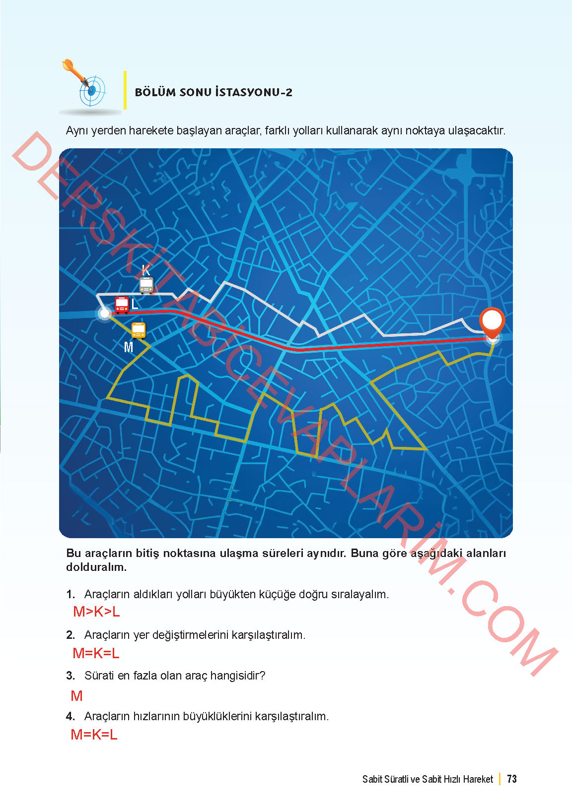 6. Sınıf Fen Bilgisi 1. Kitap Meb Yayınları Ders Kitabı Sayfa 73 Cevapları