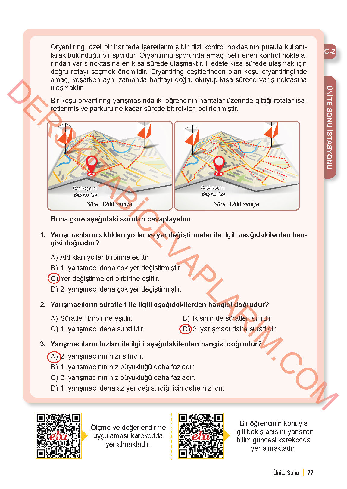 6. Sınıf Fen Bilgisi 1. Kitap Meb Yayınları Ders Kitabı Sayfa 77 Cevapları