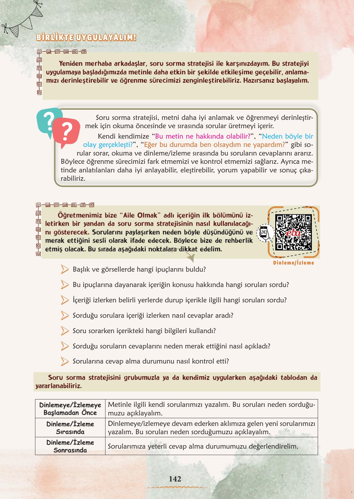 6. Sınıf Türkçe 1. Kitap Meb Yayınları Ders Kitabı Sayfa 143 Cevapları